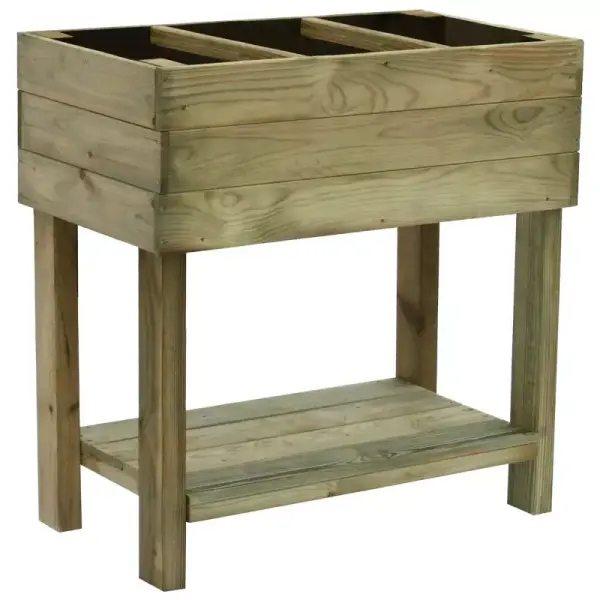 Kit de jardinage - Carré potager sur pied 50 L - Kit semis spécial balcon - image